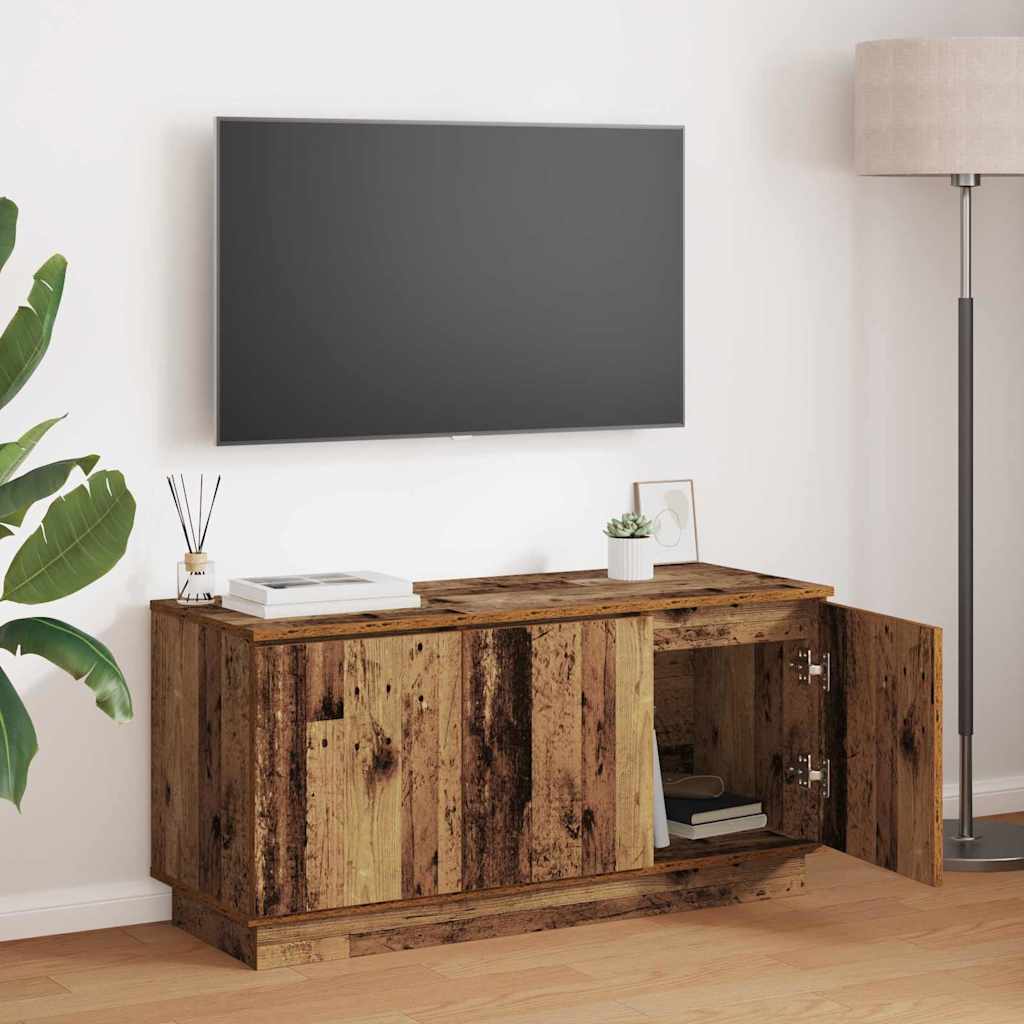 TV-Schränk 100 x 38 x 49 cm Altholz Holzwerkstoff