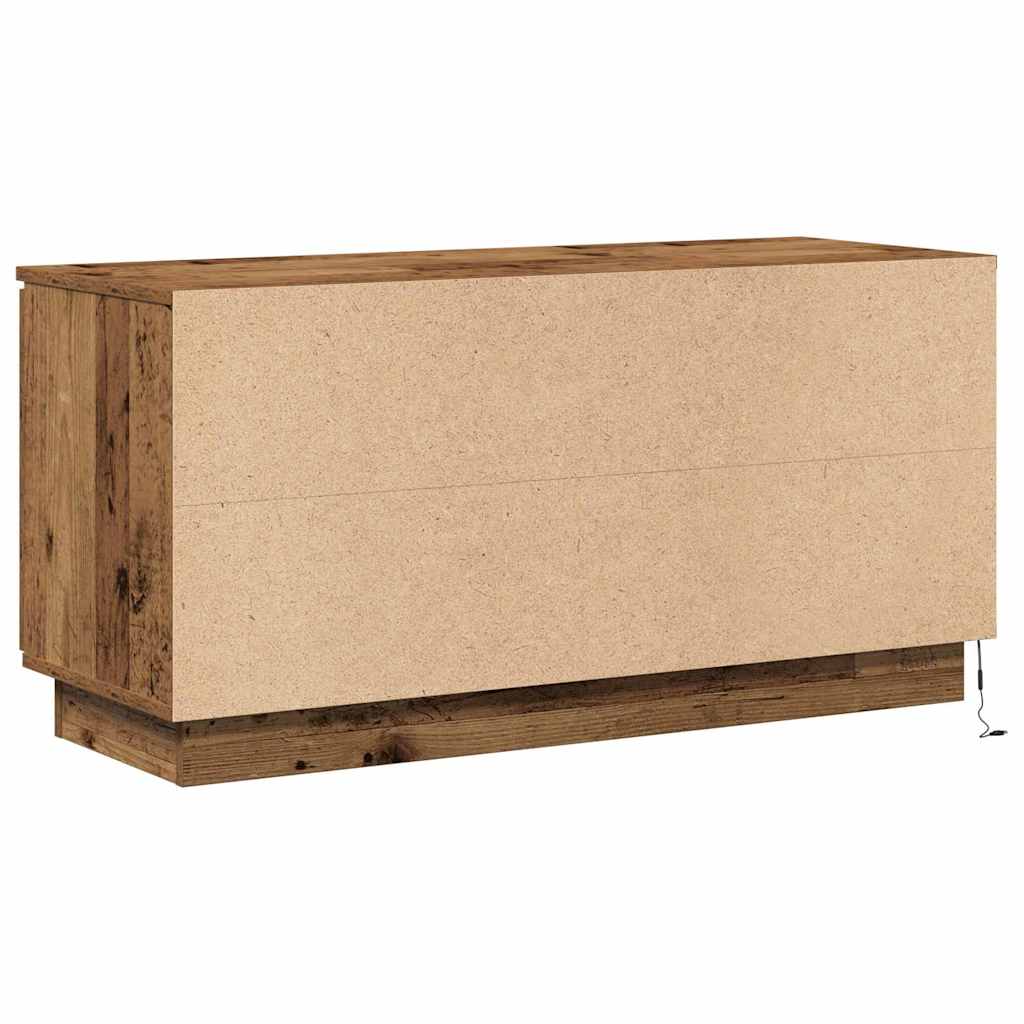 TV-Schränk 100 x 38 x 49 cm Altholz Holzwerkstoff