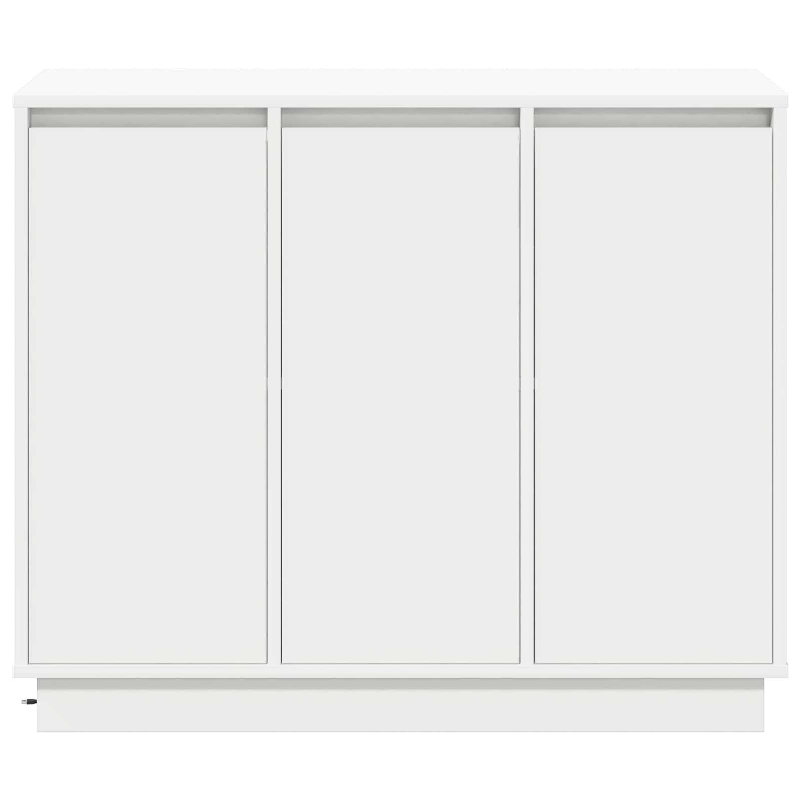 LED-Sideboard Weiß 90 x 32 x 75 cm Holzwerkstoff