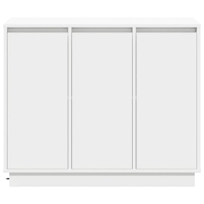 LED-Sideboard Weiß 90 x 32 x 75 cm Holzwerkstoff