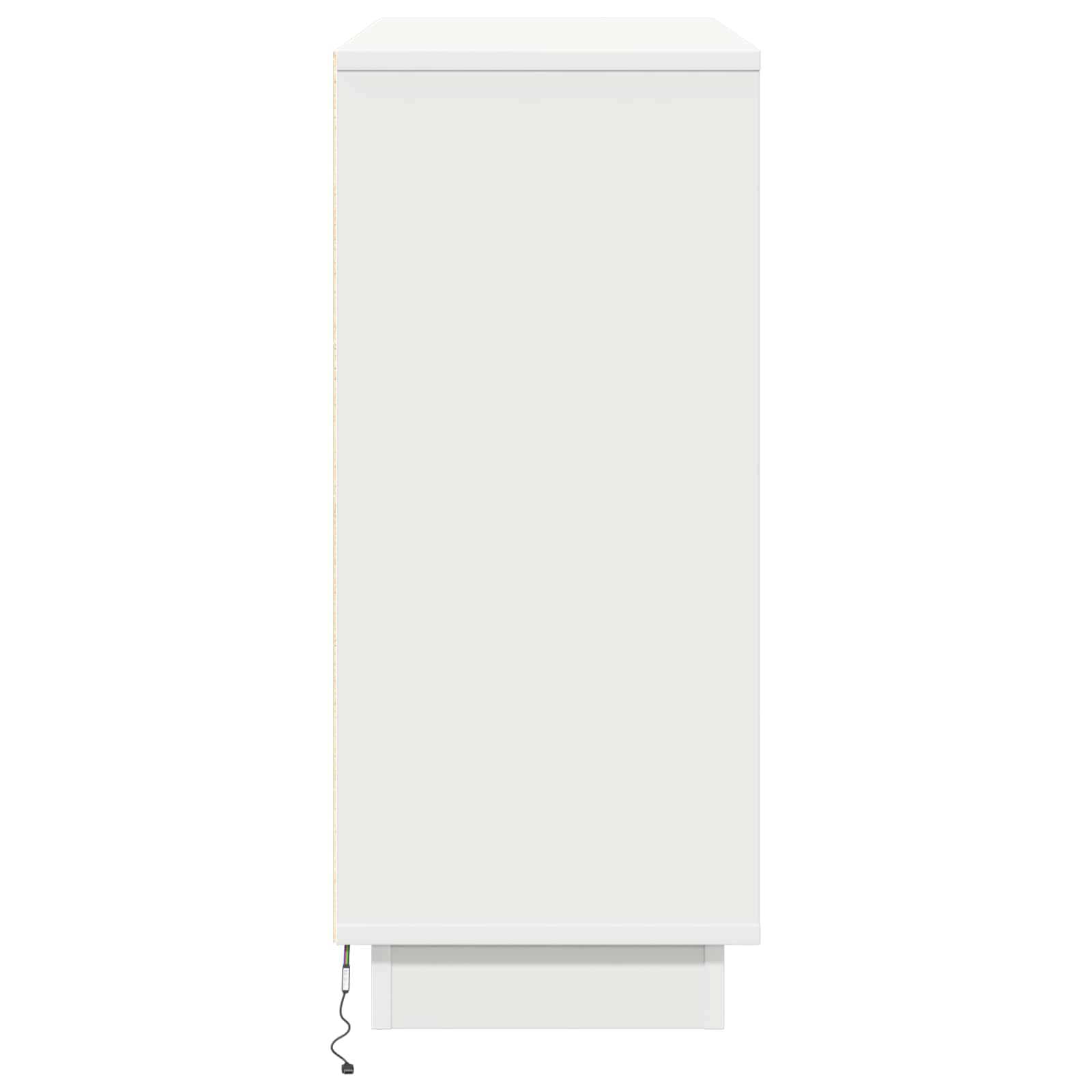 LED-Sideboard Weiß 90 x 32 x 75 cm Holzwerkstoff