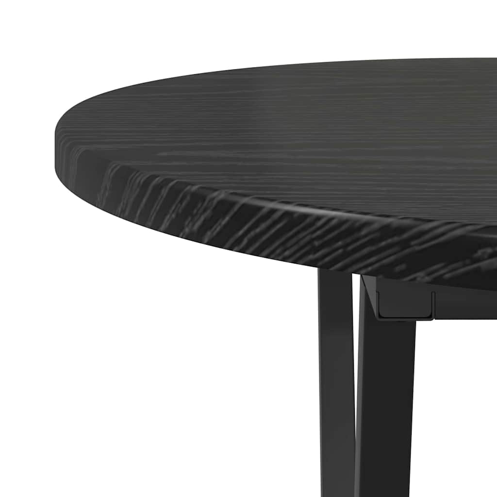 Couchtisch Schwarz Eichen-Optik 80 x 40 x 40.5 cm