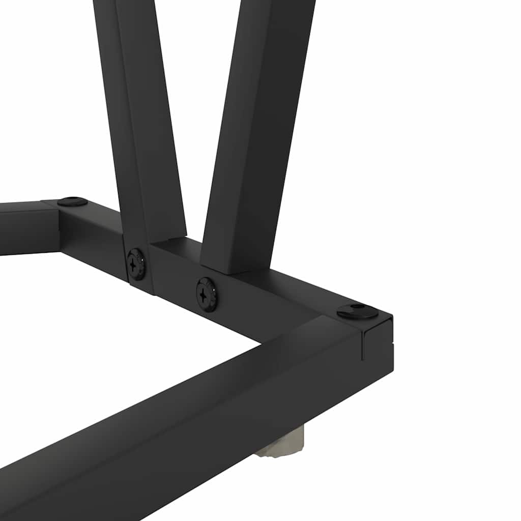 Couchtisch Schwarz Eichen-Optik 80 x 40 x 40.5 cm