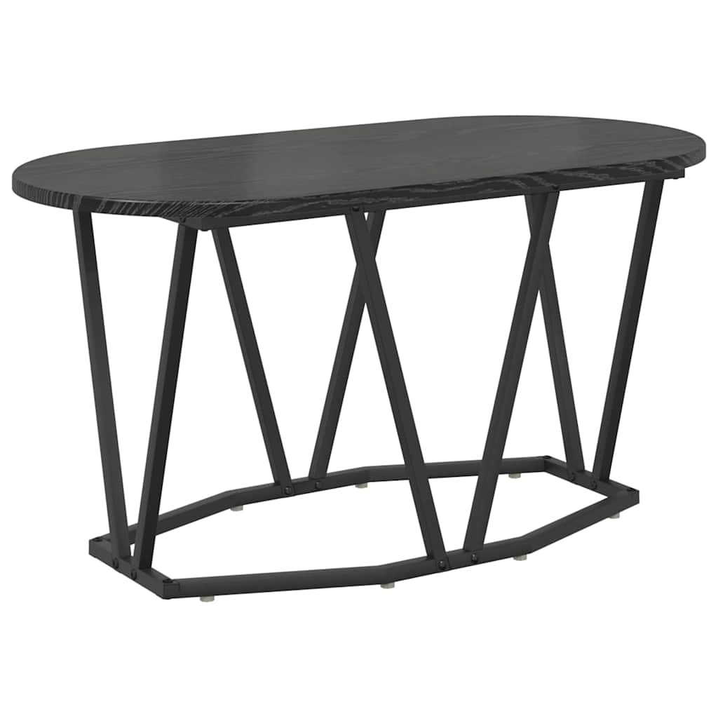 Couchtisch Schwarz Eichen-Optik 80 x 40 x 40.5 cm
