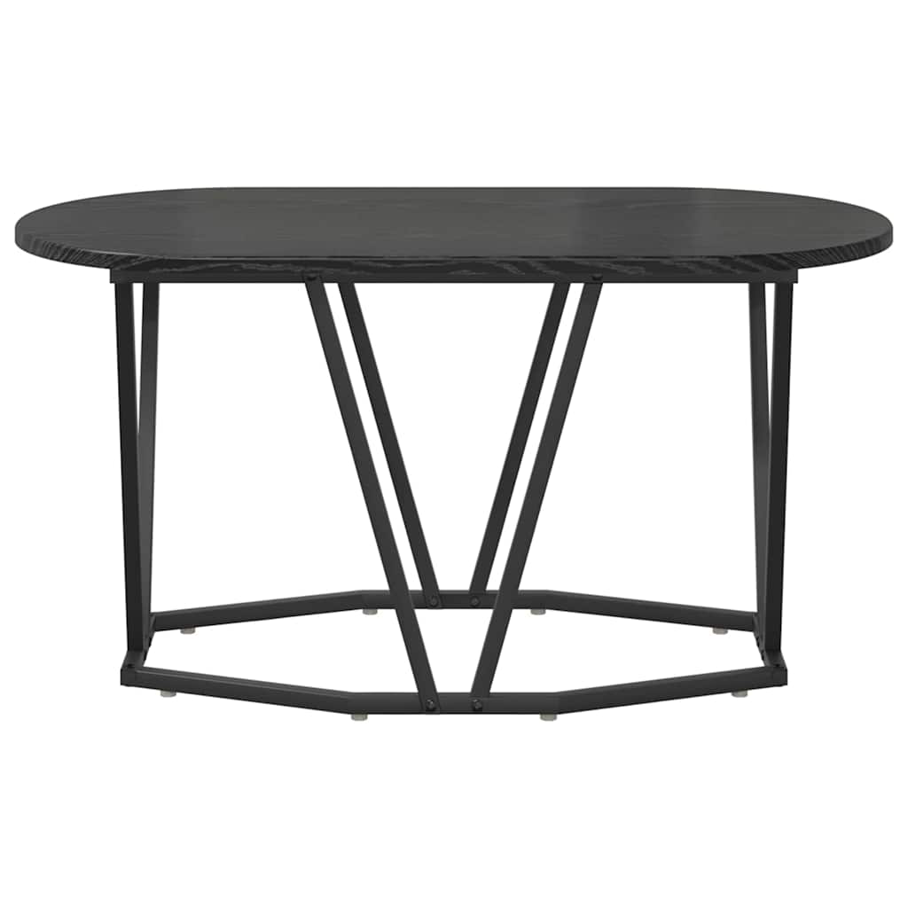 Couchtisch Schwarz Eichen-Optik 80 x 40 x 40.5 cm
