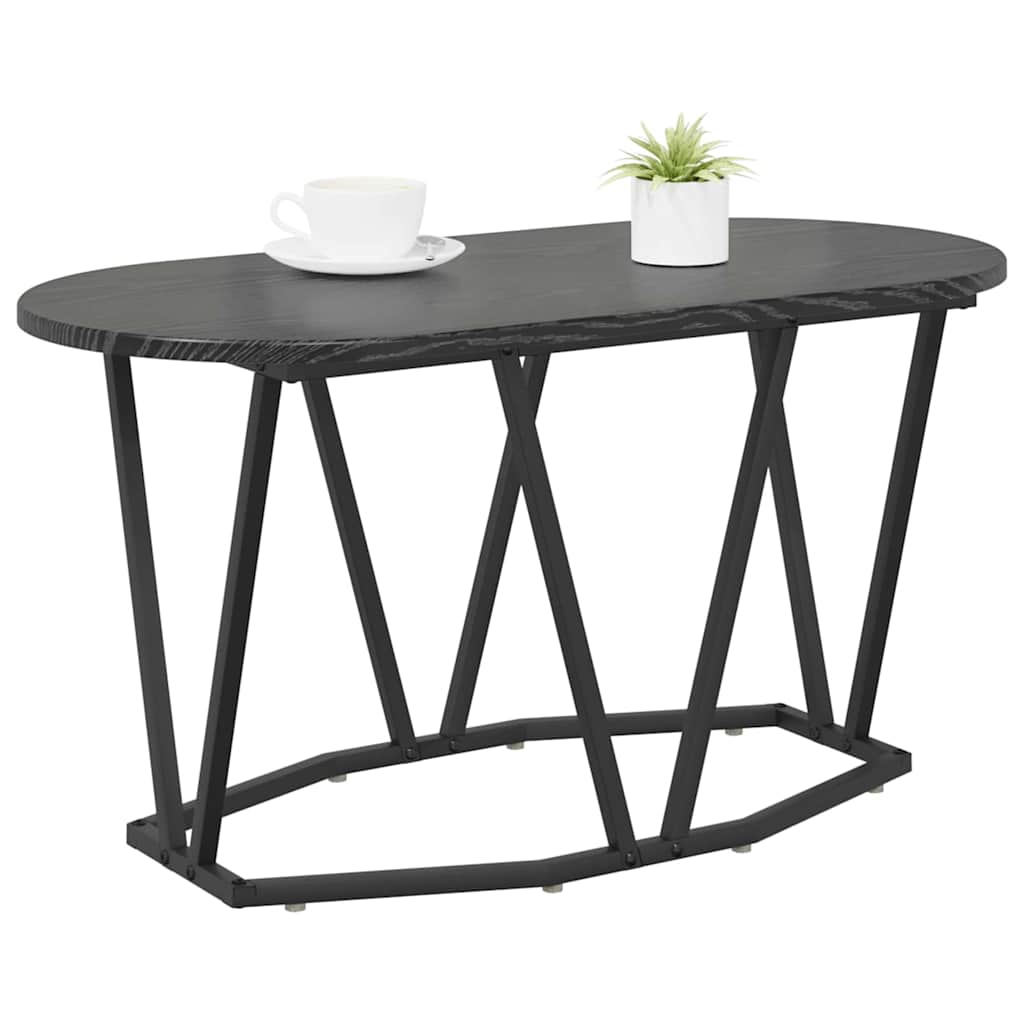 Couchtisch Schwarz Eichen-Optik 80 x 40 x 40.5 cm