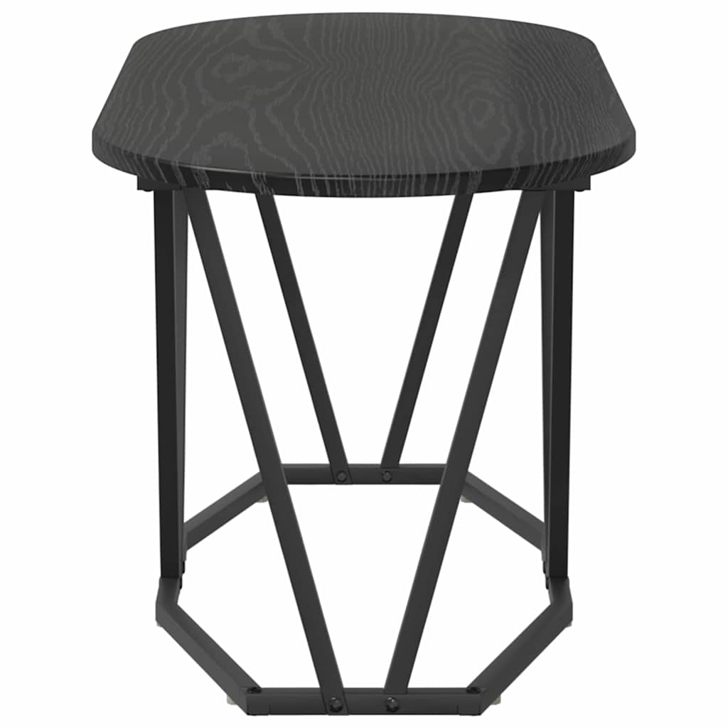 Couchtisch Schwarz Eichen-Optik 80 x 40 x 40.5 cm