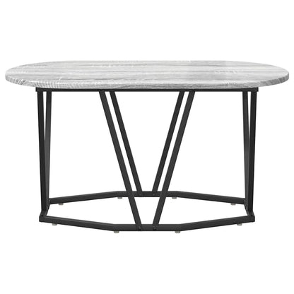 Couchtisch Grau 80 x 40 x 40.5 cm Sperrholz und Metall