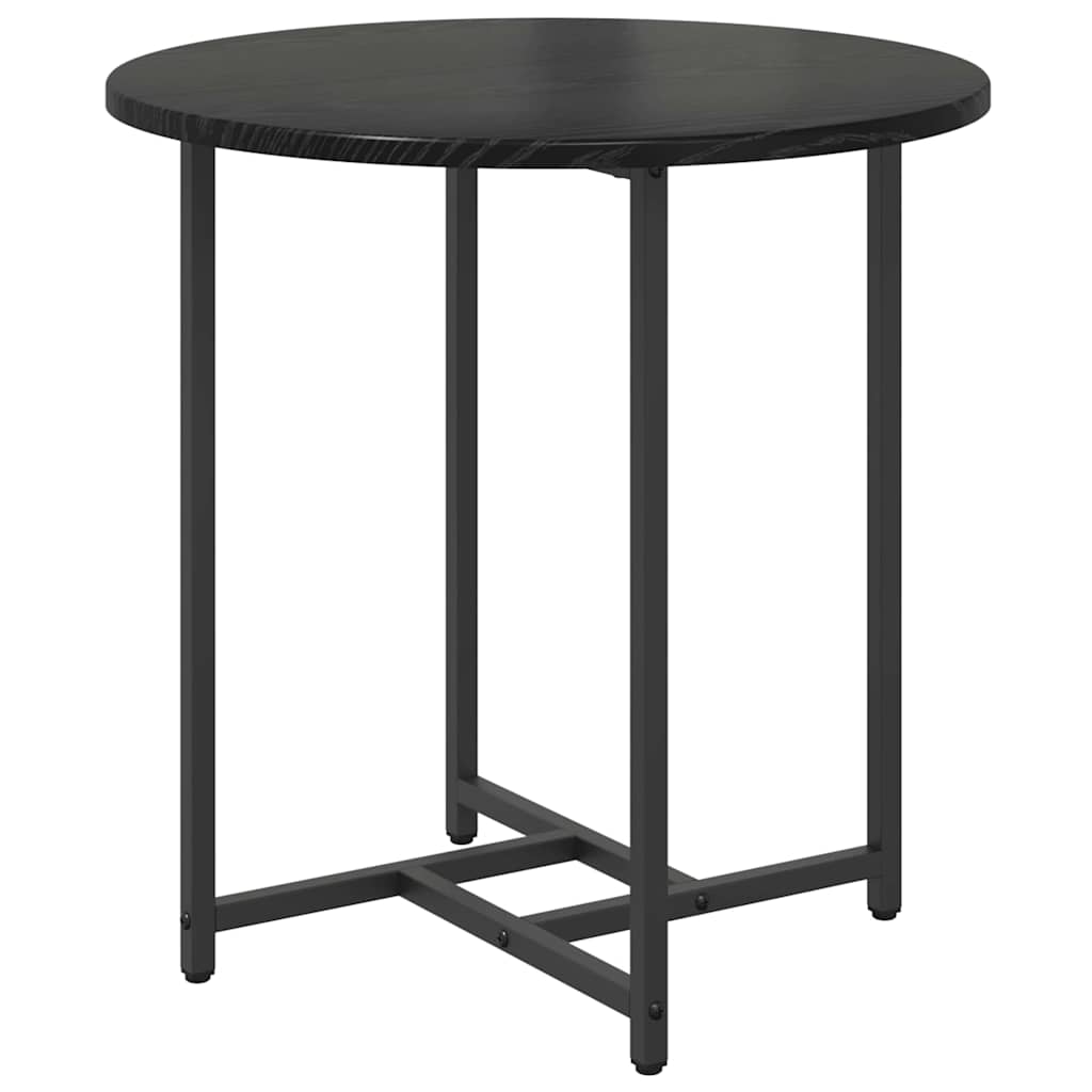 Beistelltisch-Set 2 stk. Schwarz Eichen-Optik 50 x 50 x 50 cm