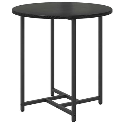 Beistelltisch-Set 2 stk. Schwarz Eichen-Optik 50 x 50 x 50 cm