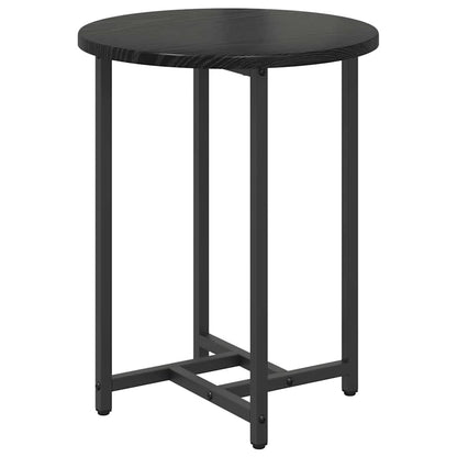 Beistelltisch-Set 2 stk. Schwarz Eichen-Optik 50 x 50 x 50 cm