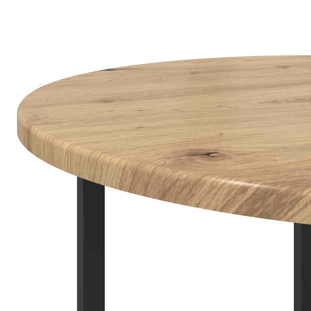 Beistelltisch-Set 2 Stk. Artisan Eiche und Schwarz