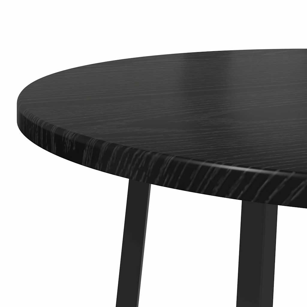 Beistelltisch-Set 2 stk. Schwarz Eichen-Optik 50 x 50 x 51 cm