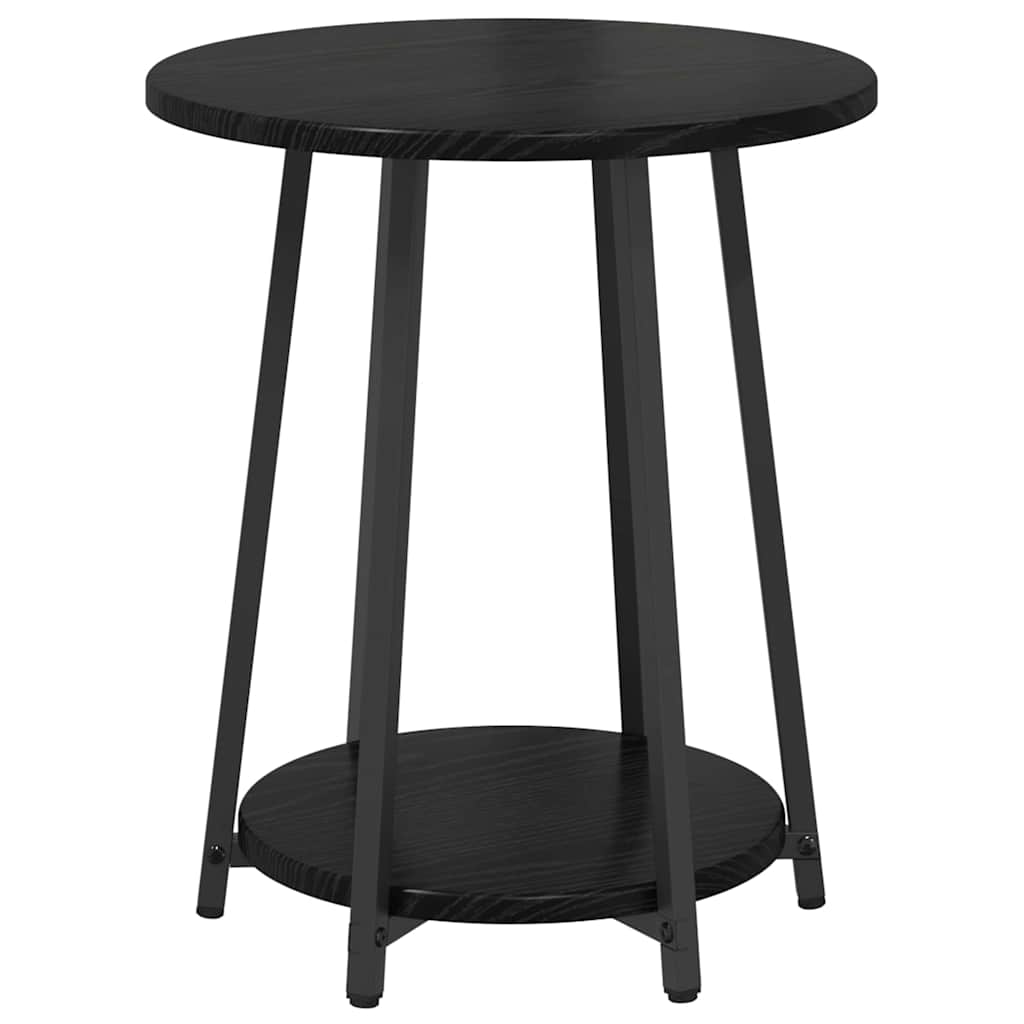 Beistelltisch-Set 2 stk. Schwarz Eichen-Optik 50 x 50 x 51 cm
