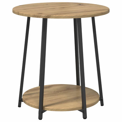 Beistelltisch-Set 2 Stk. Artisan Eiche und Schwarz