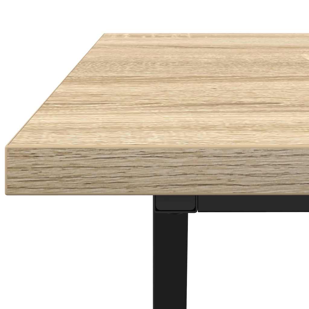 Couchtisch Sonoma Eiche 100 x 50 x 40 cm Sperrholz und Metall