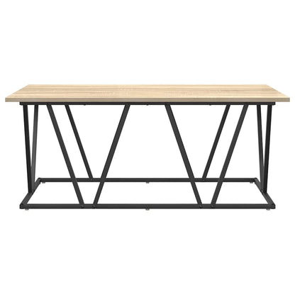 Couchtisch Sonoma-Eiche 100 x 50 x 40 cm Sperrholz und Metall