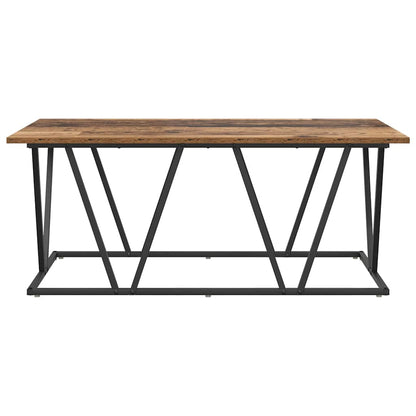 Couchtisch Altholz 100 x 50 x 40 cm Sperrholz und Metall
