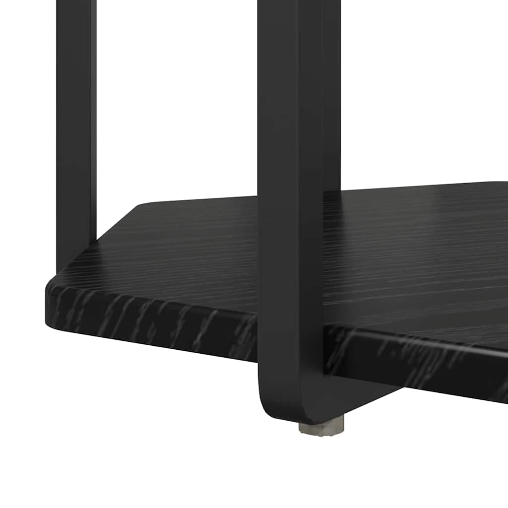 Beistelltisch-Set 2 stk. Schwarz Eichen-Optik 50 x 50 x 50,5 cm