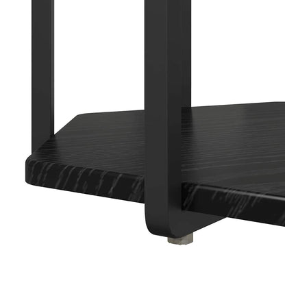 Beistelltisch-Set 2 stk. Schwarz Eichen-Optik 50 x 50 x 50,5 cm