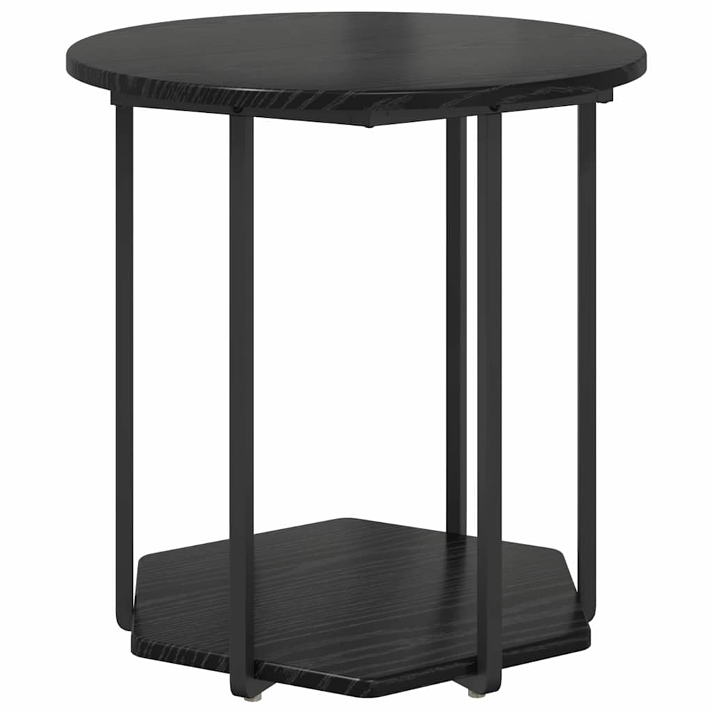 Beistelltisch-Set 2 stk. Schwarz Eichen-Optik 50 x 50 x 50,5 cm
