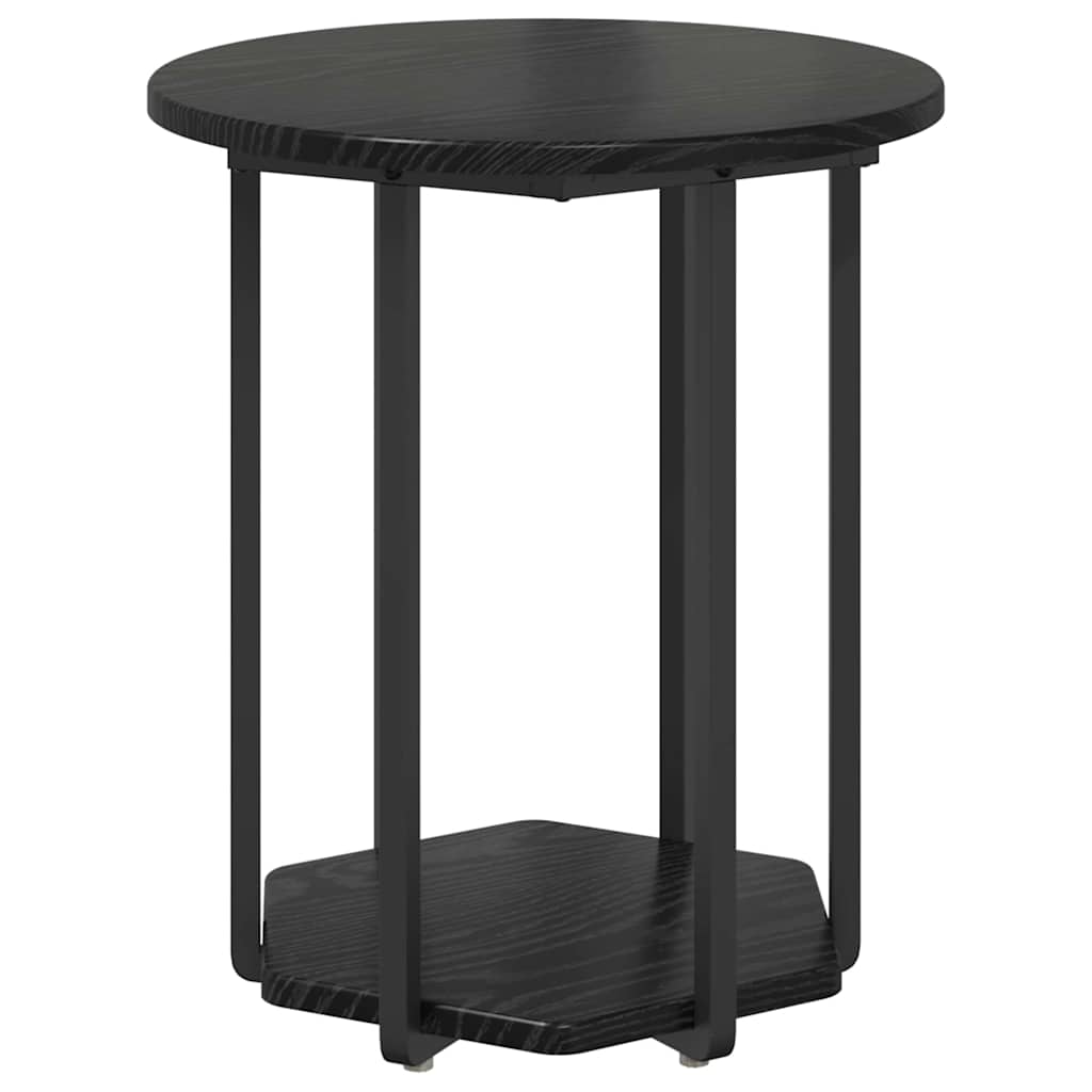 Beistelltisch-Set 2 stk. Schwarz Eichen-Optik 50 x 50 x 50,5 cm