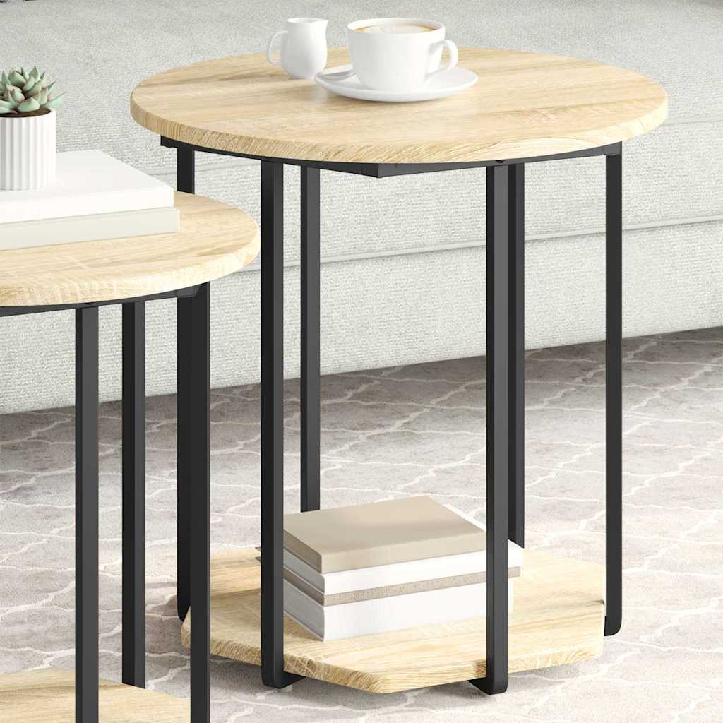 Beistelltisch-Set 2 stk. Braun 50 x 50 x 50,5 cm