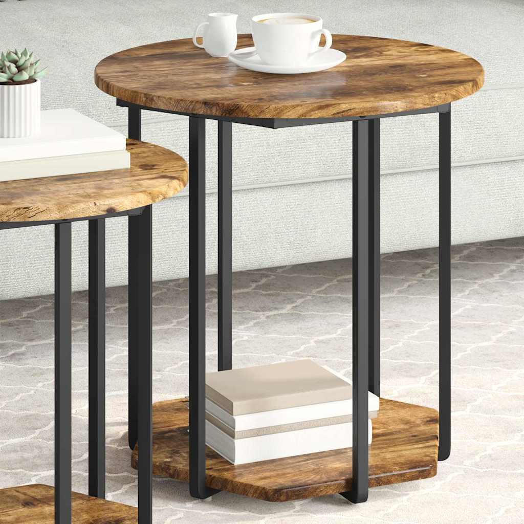 Beistelltisch-Set 2 stk. Braun 50 x 50 x 50,5 cm
