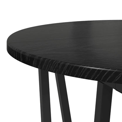 Beistelltisch-Set 2 stk. Schwarz Eichen-Optik 50 x 50 x 50,5 cm