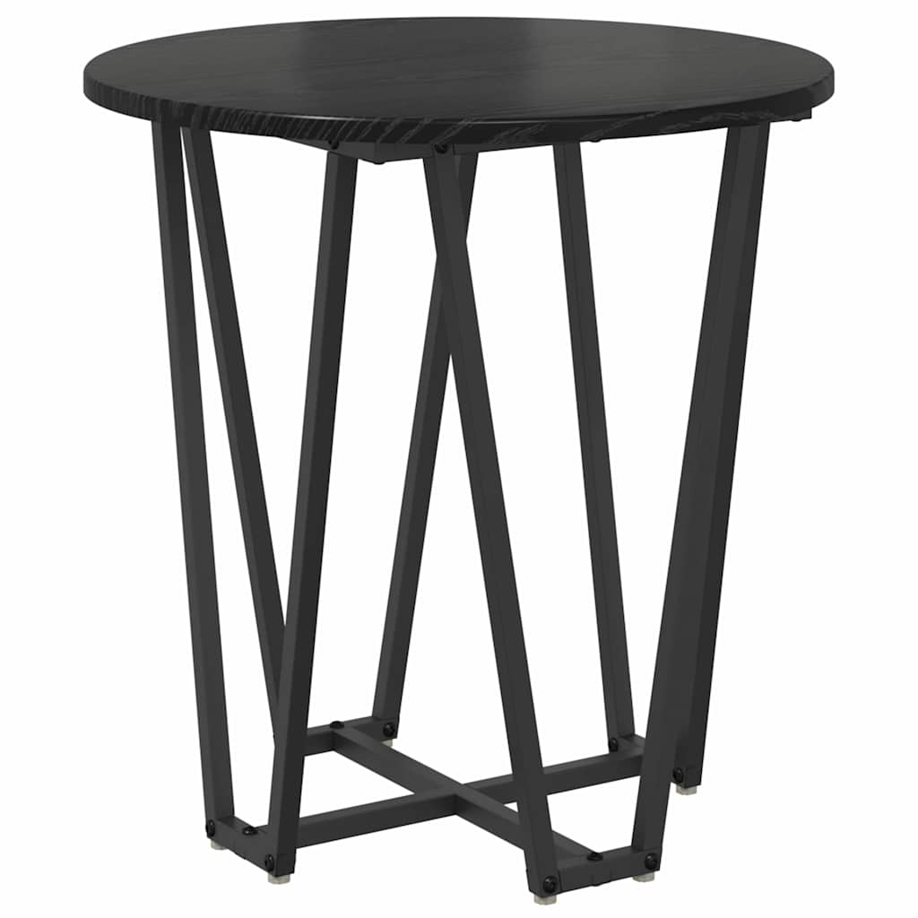 Beistelltisch-Set 2 stk. Schwarz Eichen-Optik 50 x 50 x 50,5 cm