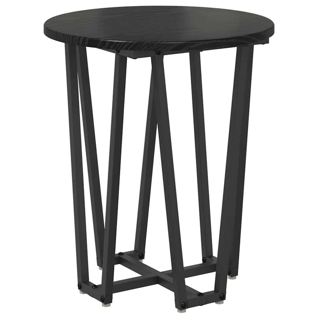 Beistelltisch-Set 2 stk. Schwarz Eichen-Optik 50 x 50 x 50,5 cm