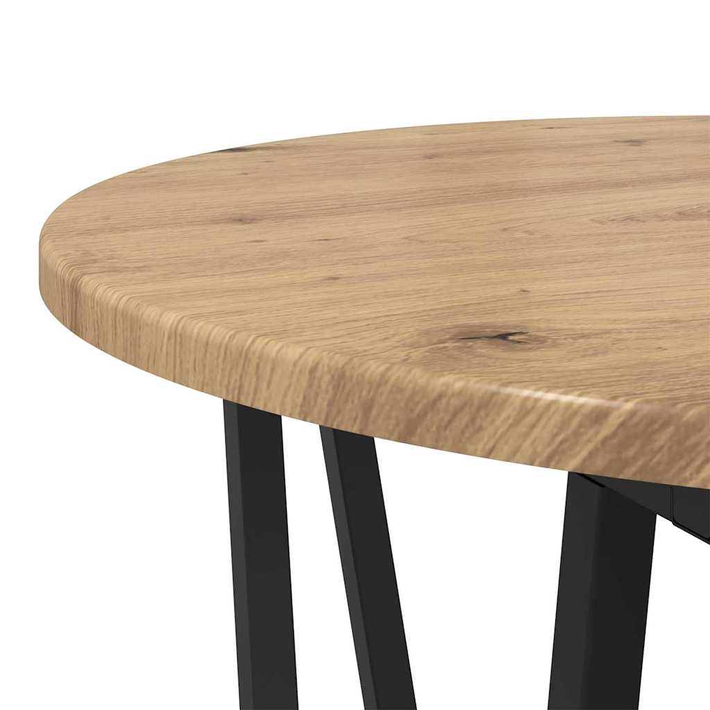 Beistelltisch-Set 2 Stk. Artisan Eiche und Schwarz