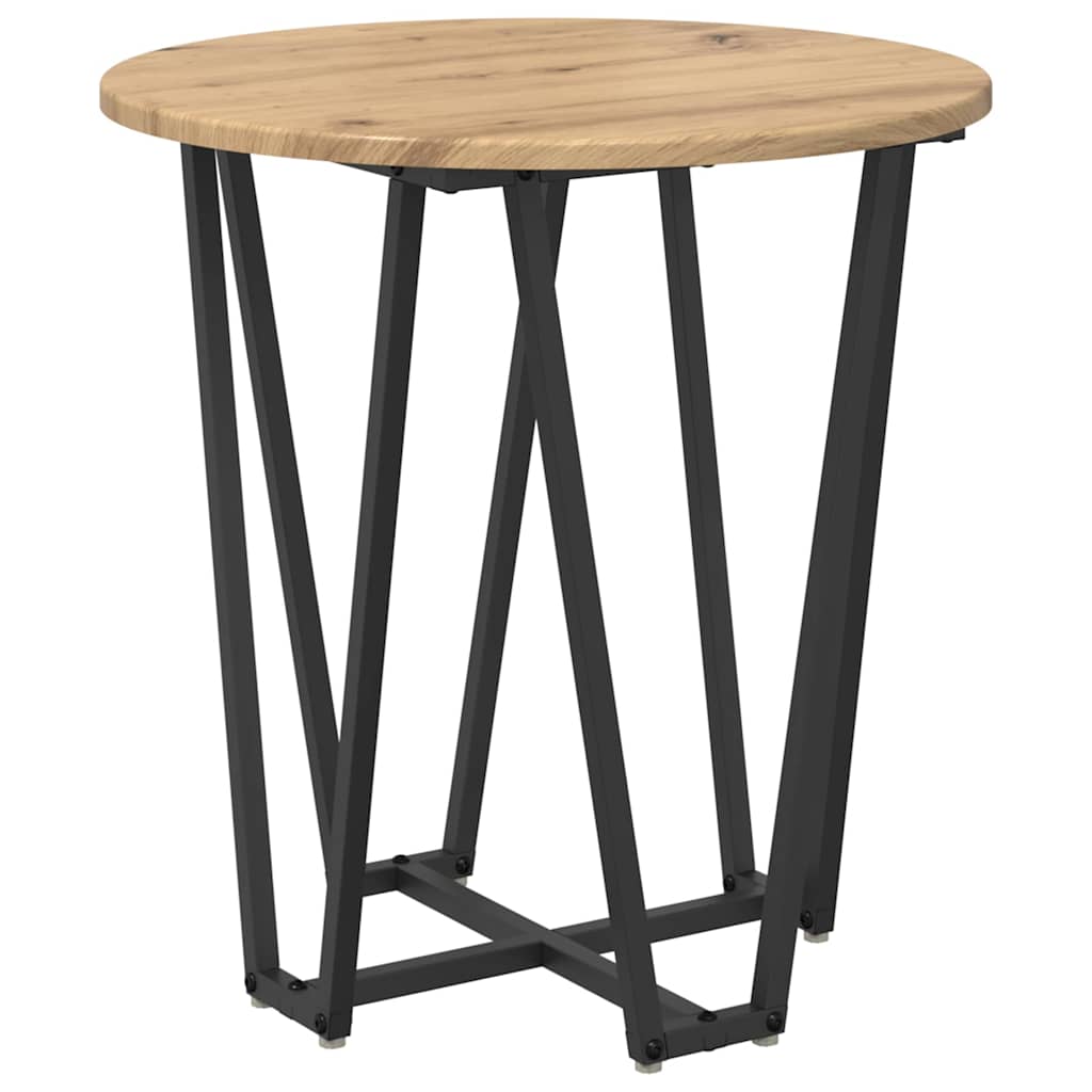 Beistelltisch-Set 2 Stk. Artisan Eiche und Schwarz