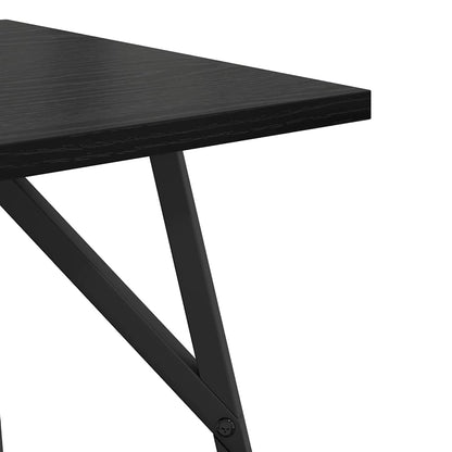 Beistelltisch-Set 2 stk. Schwarz Eichen-Optik 50 x 50 x 50 cm
