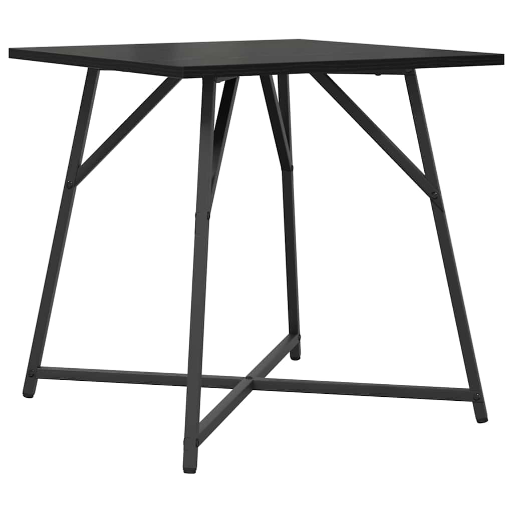 Beistelltisch-Set 2 stk. Schwarz Eichen-Optik 50 x 50 x 50 cm