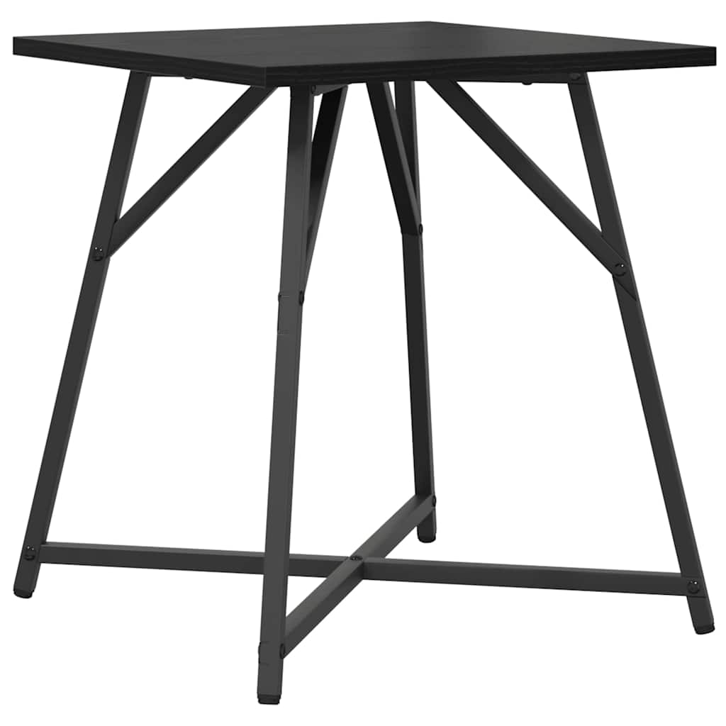 Beistelltisch-Set 2 stk. Schwarz Eichen-Optik 50 x 50 x 50 cm