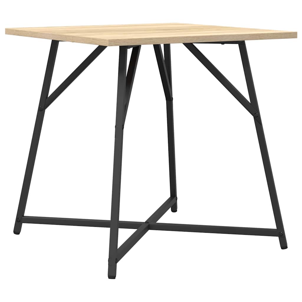 Beistelltisch-Set 2 stk. Sonoma Eiche und Schwarz