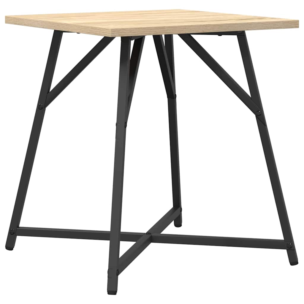 Beistelltisch-Set 2 stk. Sonoma Eiche und Schwarz
