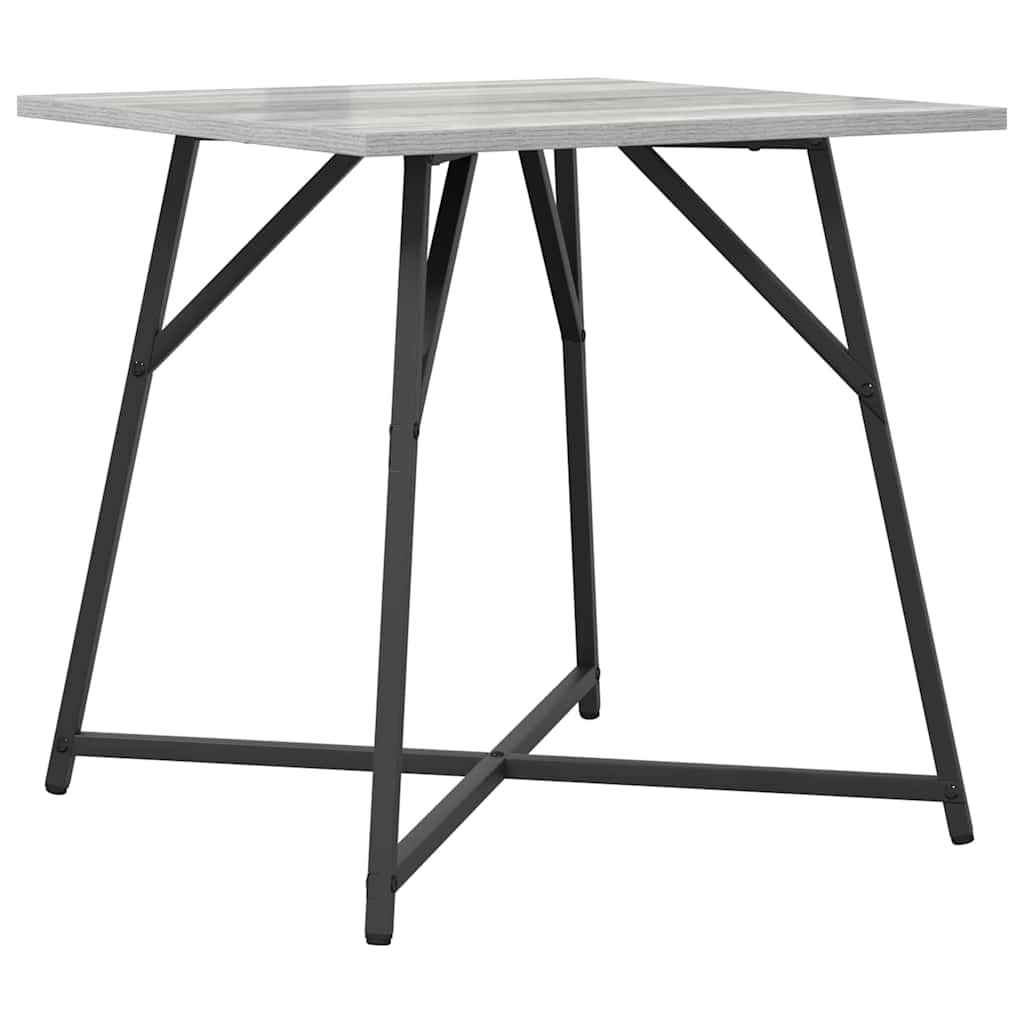 Beistelltisch-Set 2 stk. Grau Sonoma und Schwarz