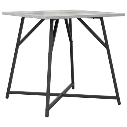 Beistelltisch-Set 2 stk. Grau Sonoma und Schwarz