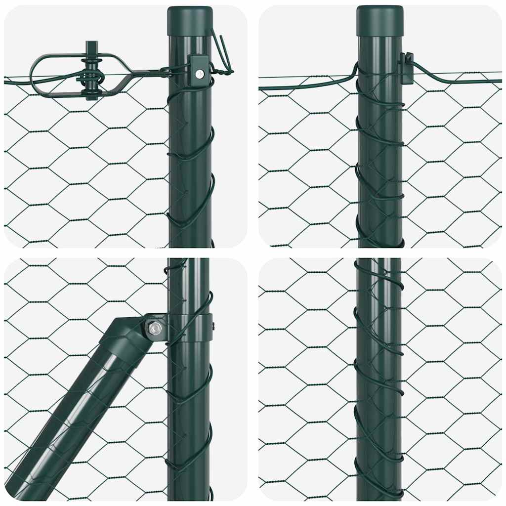 Ground Fix Geschweißter Drahtzaun 10 x 0,4 m (B x H)