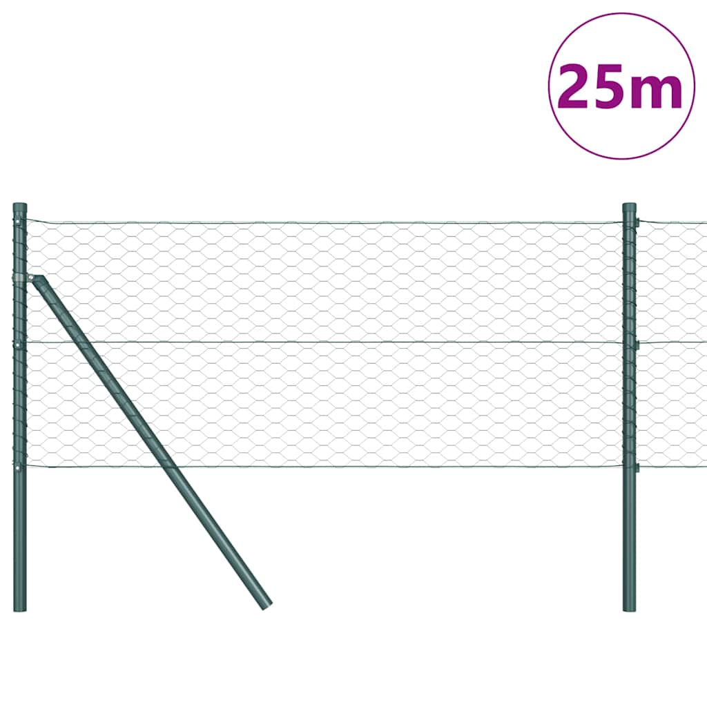 Ground Fix Geschweißter Drahtzaun 25 x 0,6 m (B x H)