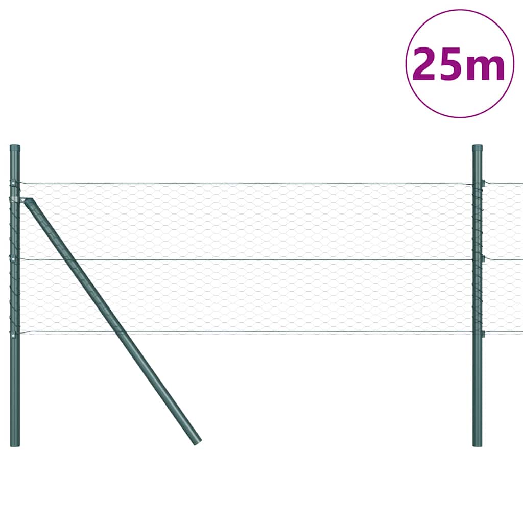 Ground Fix Geschweißter Drahtzaun 25 x 0,8 m (B x H)