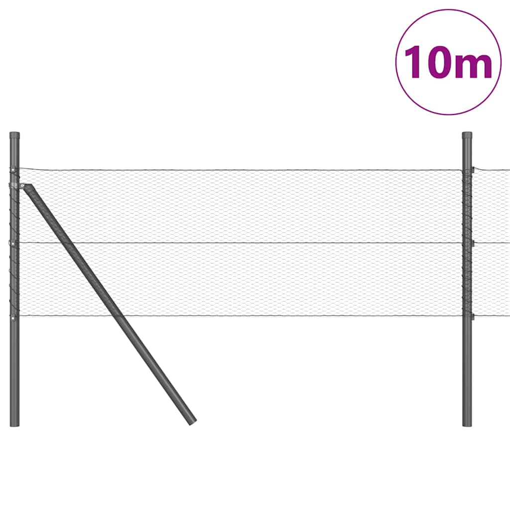 Ground Fix Geschweißter Drahtzaun 10 x 0,5 m (B x H)