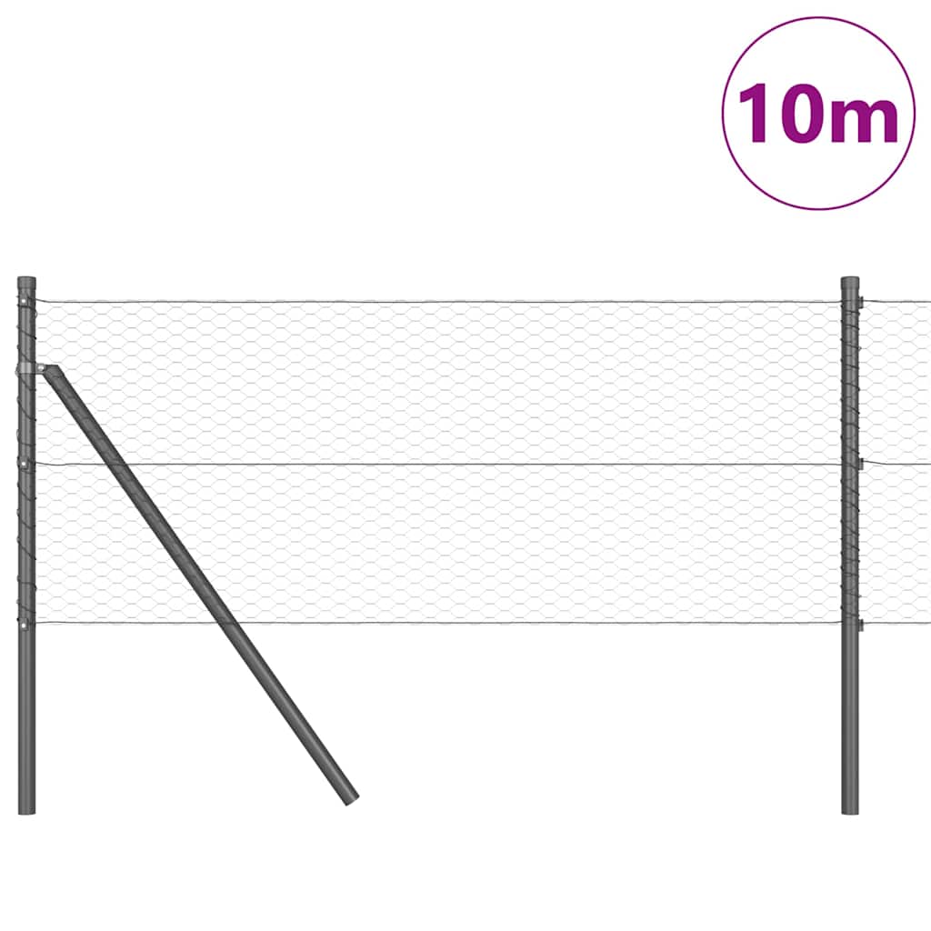 Ground Fix Geschweißter Drahtzaun 10 x 0,6 m (B x H)