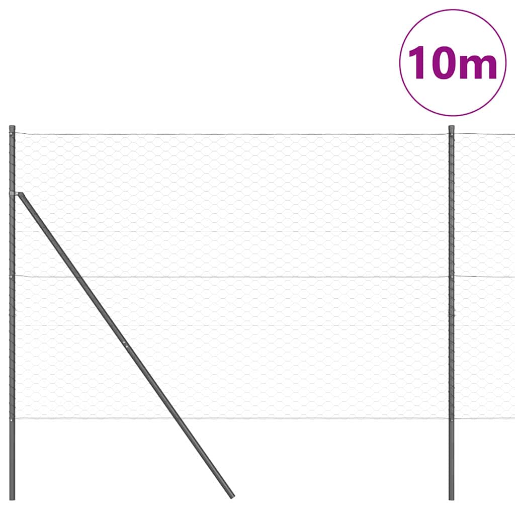 Ground Fix Geschweißter Drahtzaun 10 x 1,6 m (B x H)
