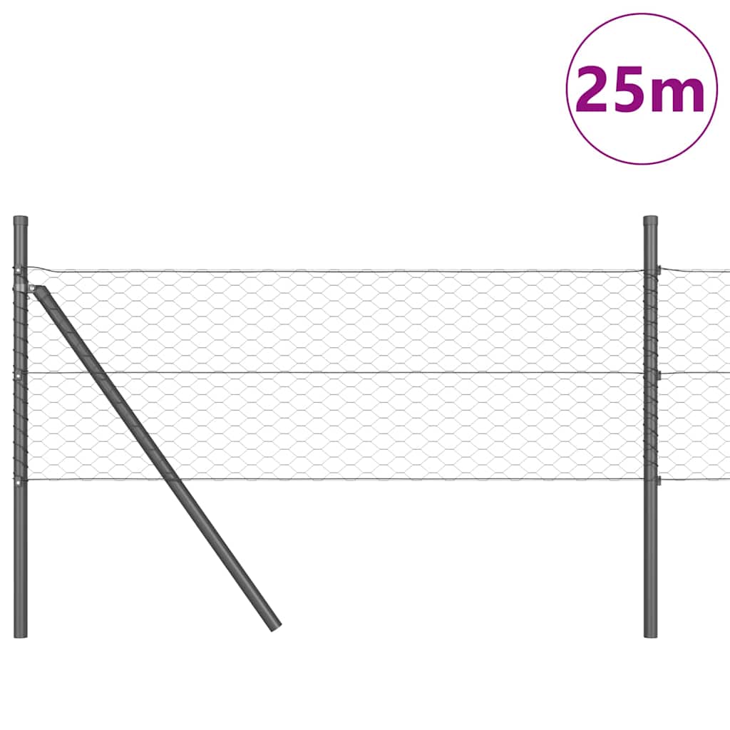 Ground Fix Geschweißter Drahtzaun 25 x 0,4 m (B x H)