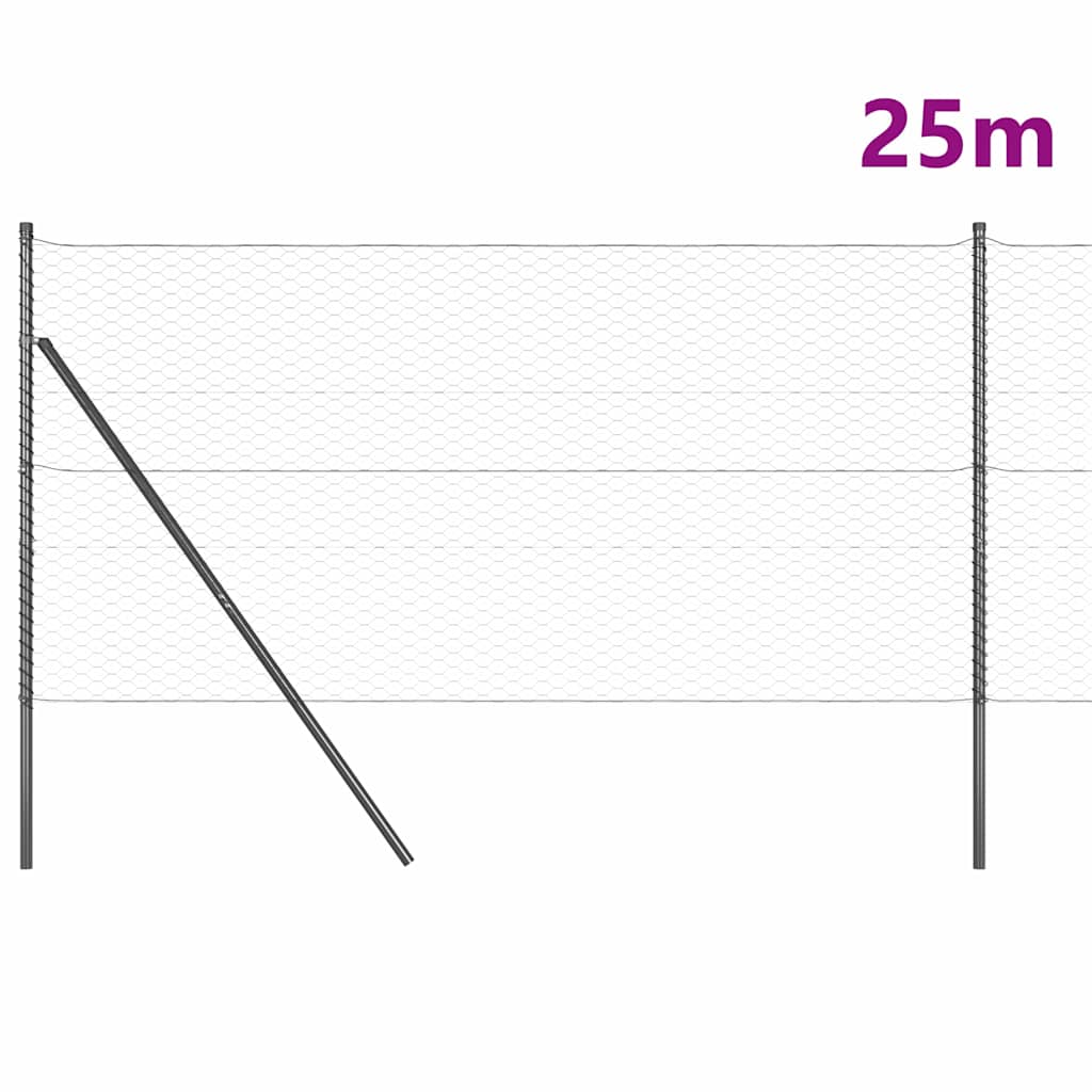 Ground Fix Geschweißter Drahtzaun 25 x 1,2 m (B x H)