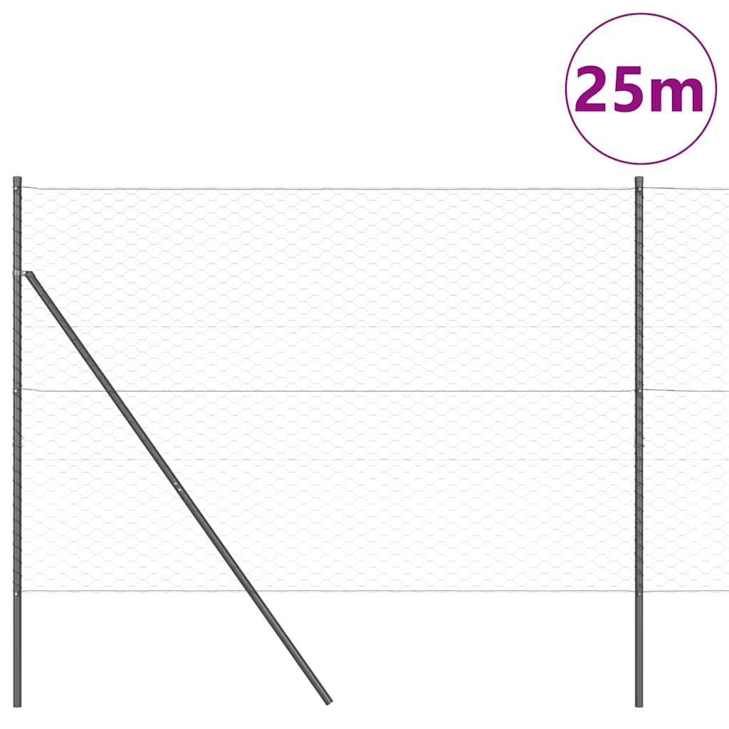 Ground Fix Geschweißter Drahtzaun 25 x 1,6 m (B x H)