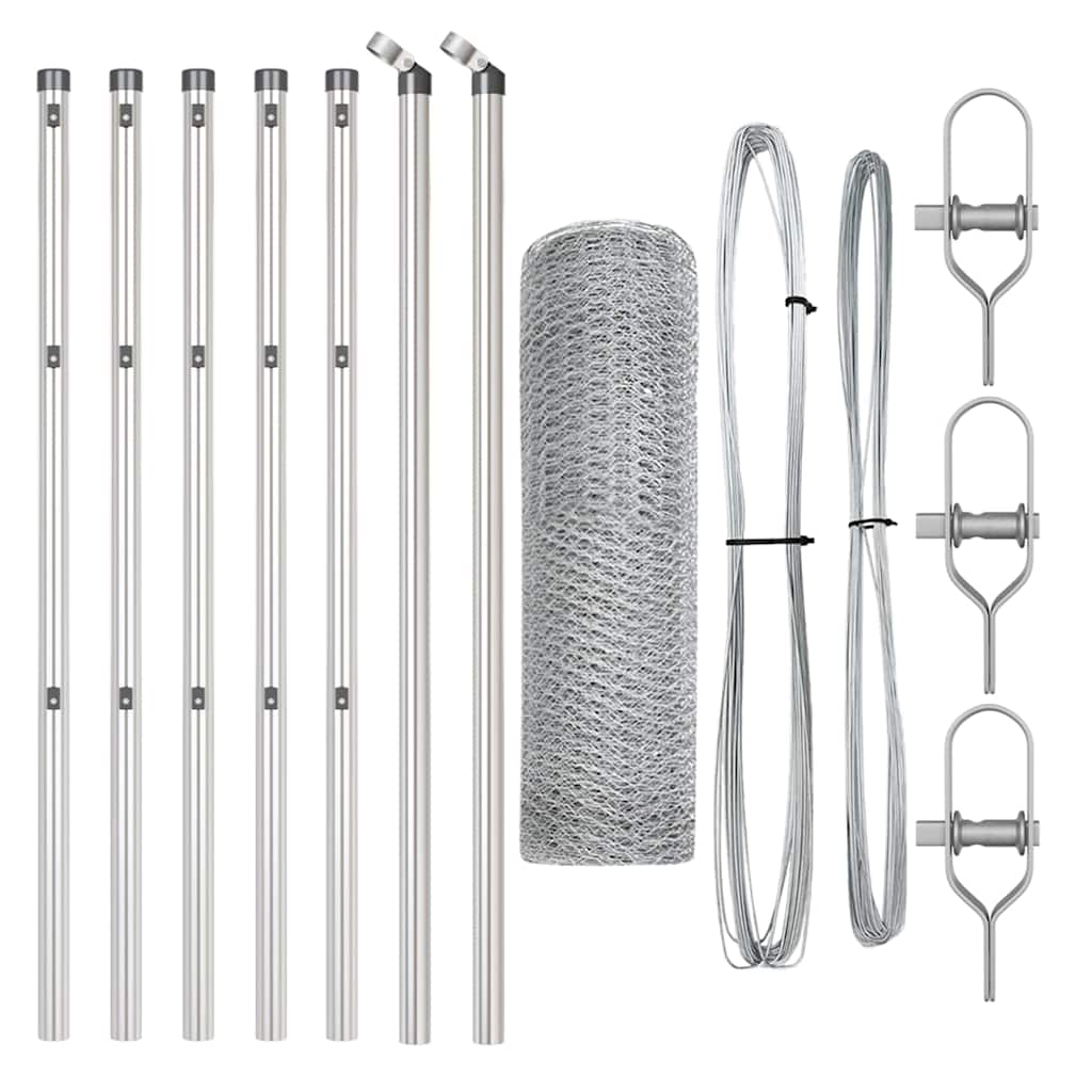 Ground Fix Geschweißter Drahtzaun 10 x 0,5 m (B x H)